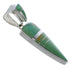 Southwest Turquoise Sterling Silver Pendant EX28899
